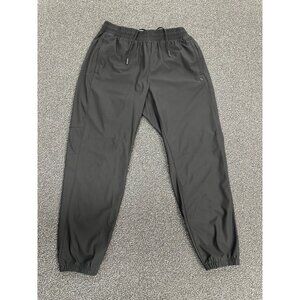 VRST Nylon Joggers Track Pants Men’s Size Medium Black Stretch Zip Pockets